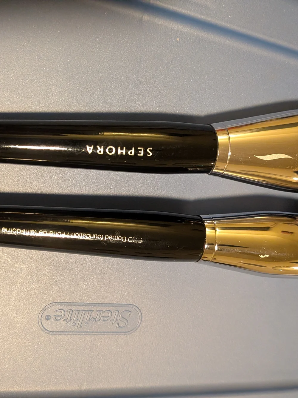 Sephora Black and Gold Makeup Brush Duo